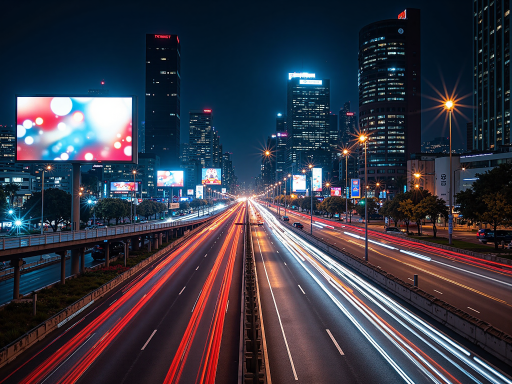 名古屋栄商业圈街景，现代化商业建筑和繁忙街道，夜晚灯光璀璨的城市景观